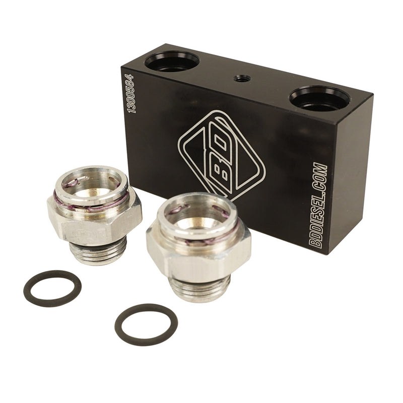 Bd Diesel Auto Trans Fluid Cooler Bypass Tube Eliminator, Ensures 100% Fluid Flow Through the Transmission Cooler – 1061532