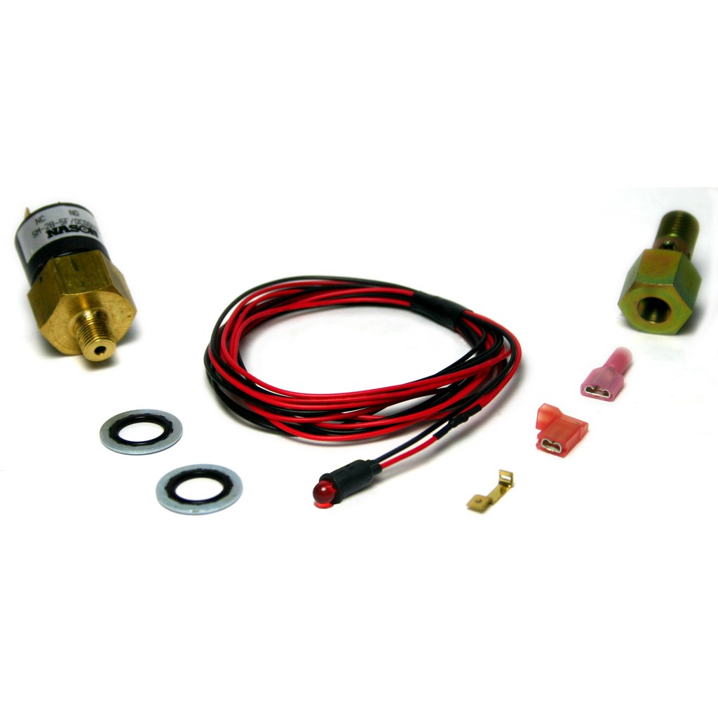 Bd Diesel Fuel Pressure Alarm, Activates at Pressure Equal to or Below 5 PSI, With Red LED Indicator – 1081130