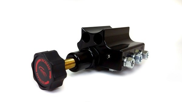 Baer Brakes Brake Proportioning Valve, Remaster, Adjustable, 3/8 Inch-24 Thread Inlet/ Outlet Port, Black Anodized – 2000057LP