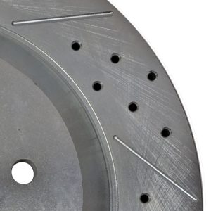 Baer Brakes Brake Rotor, Big Claw, Vented Drilled and Slotted, One Piece Design, Wheel Bolt Pattern 6 X 135 Millimeter – 2261043