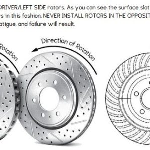 Baer Brakes Brake Rotor, Big Claw, Vented Drilled and Slotted, One Piece Design, Wheel Bolt Pattern 6 X 139.7 Millimeter – 2301044