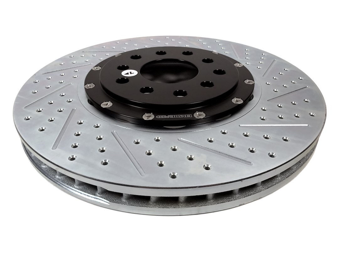 Baer Brakes Brake Rotor, Eradispeed+, Vented Drilled and Slotted, Two Piece Design with Hat – 2301066