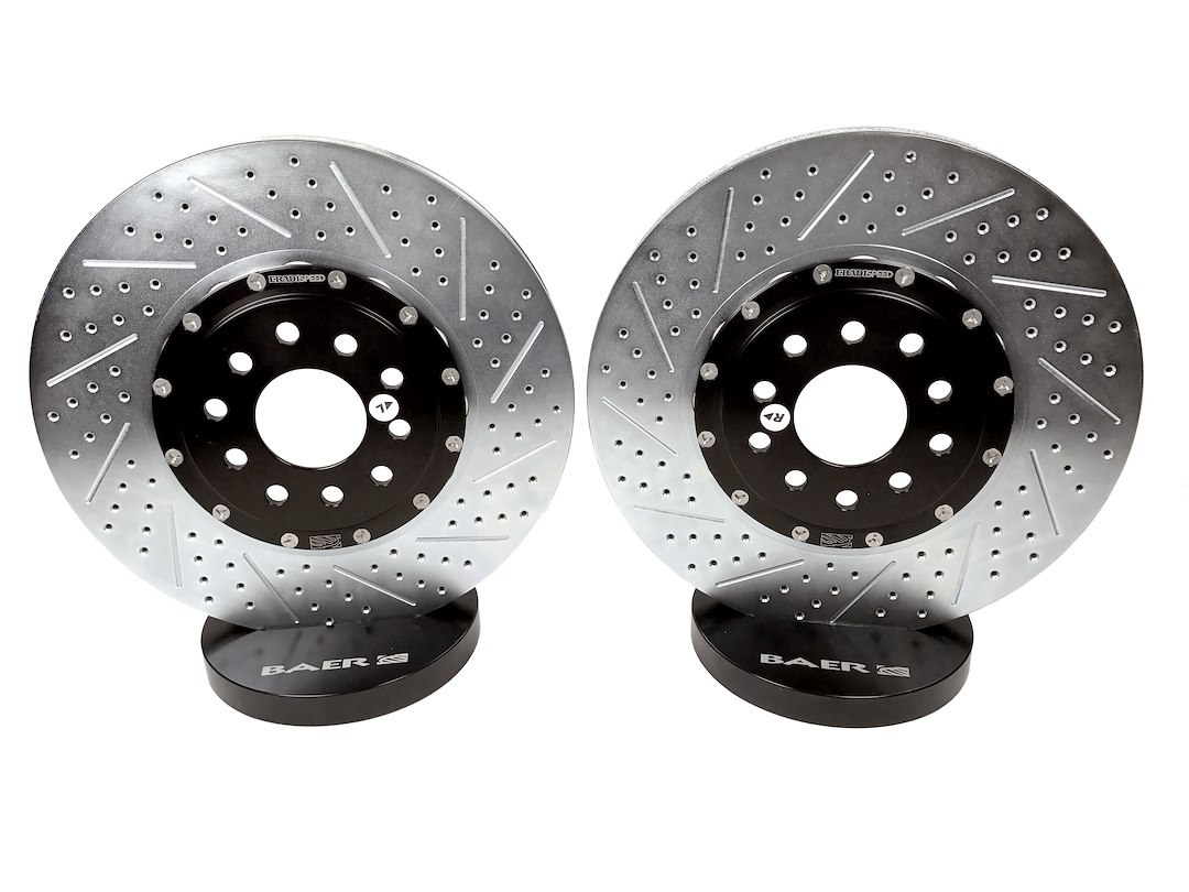 Baer Brakes Brake Rotor, Eradispeed+, Vented Drilled and Slotted, Two Piece Design with Hat – 2301066