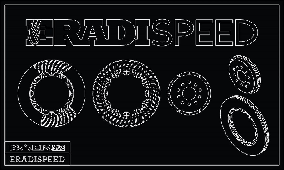 Baer Brakes Brake Rotor, Eradispeed+, Vented Drilled and Slotted, Two Piece Design with Hat – 2301070