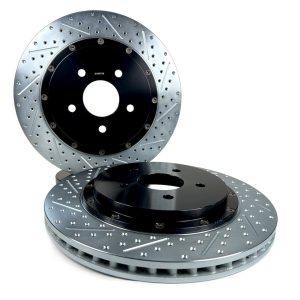 Baer Brakes Brake Rotor, Eradispeed+, Vented Drilled and Slotted, Two Piece Design with Hat – 2302066