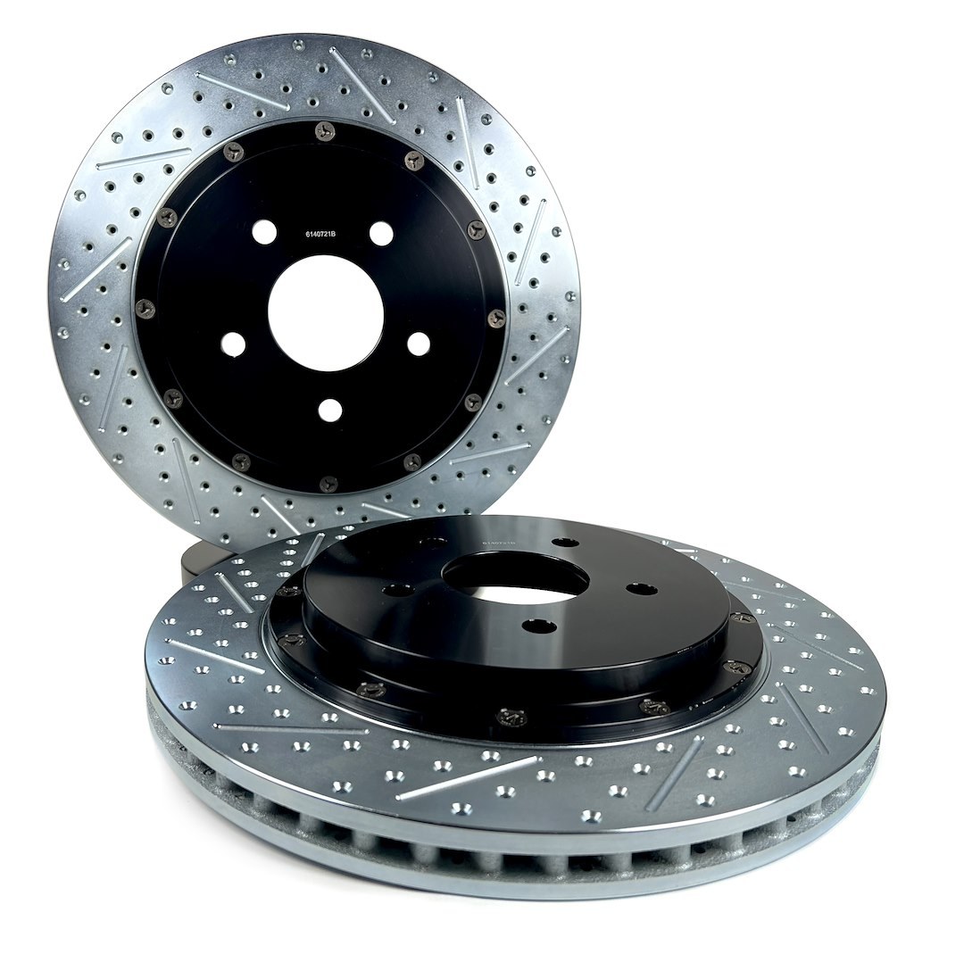 Baer Brakes Brake Rotor, Eradispeed+, Vented Drilled and Slotted, Two Piece Design with Hat – 2302066