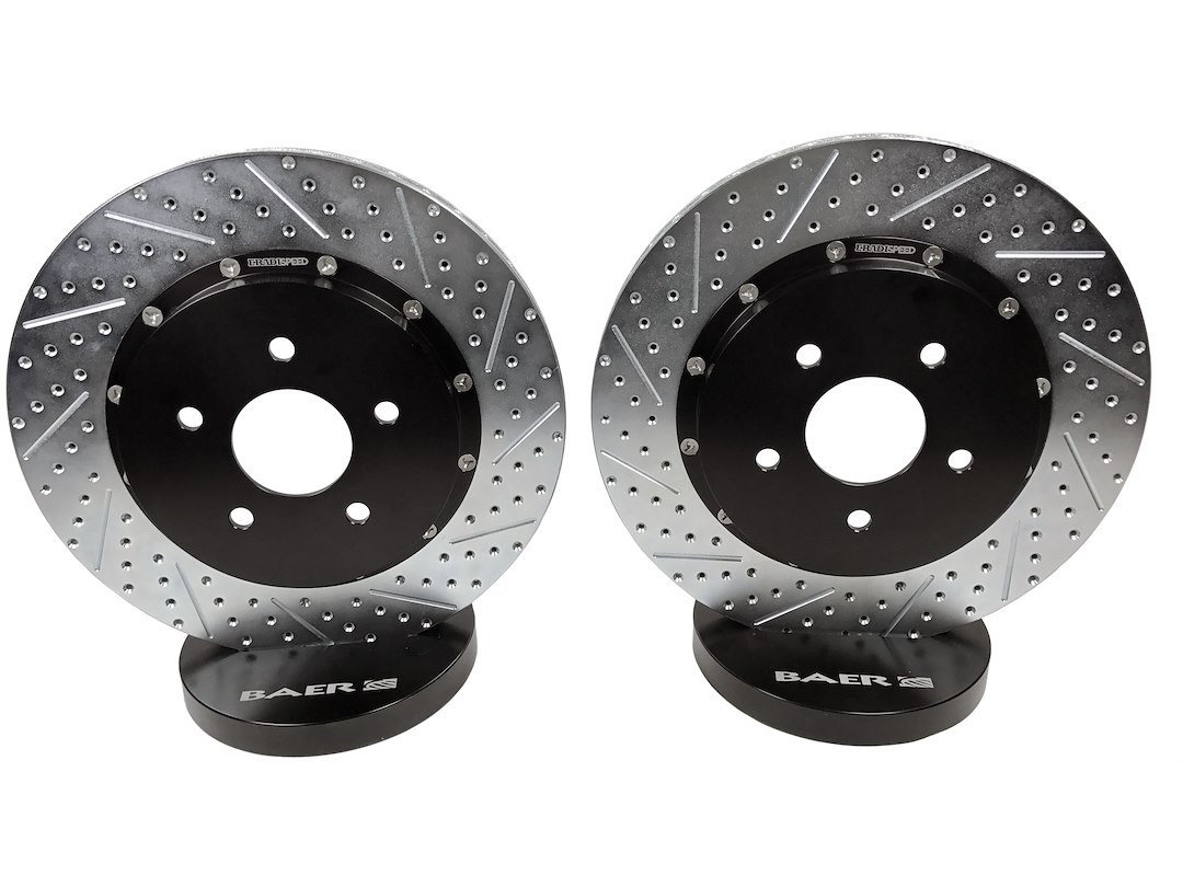 Baer Brakes Brake Rotor, Eradispeed+, Vented Drilled and Slotted, Two Piece Design with Hat – 2302068