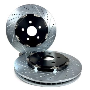 Baer Brakes Brake Rotor, Eradispeed+, Vented Drilled and Slotted, Two Piece Design with Hat – 2302076