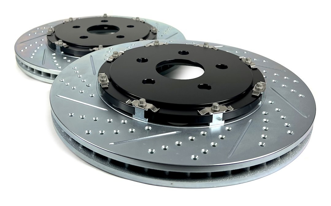 Baer Brakes Brake Rotor, Eradispeed+, Vented Drilled and Slotted, Two Piece Design with Hat – 2302076