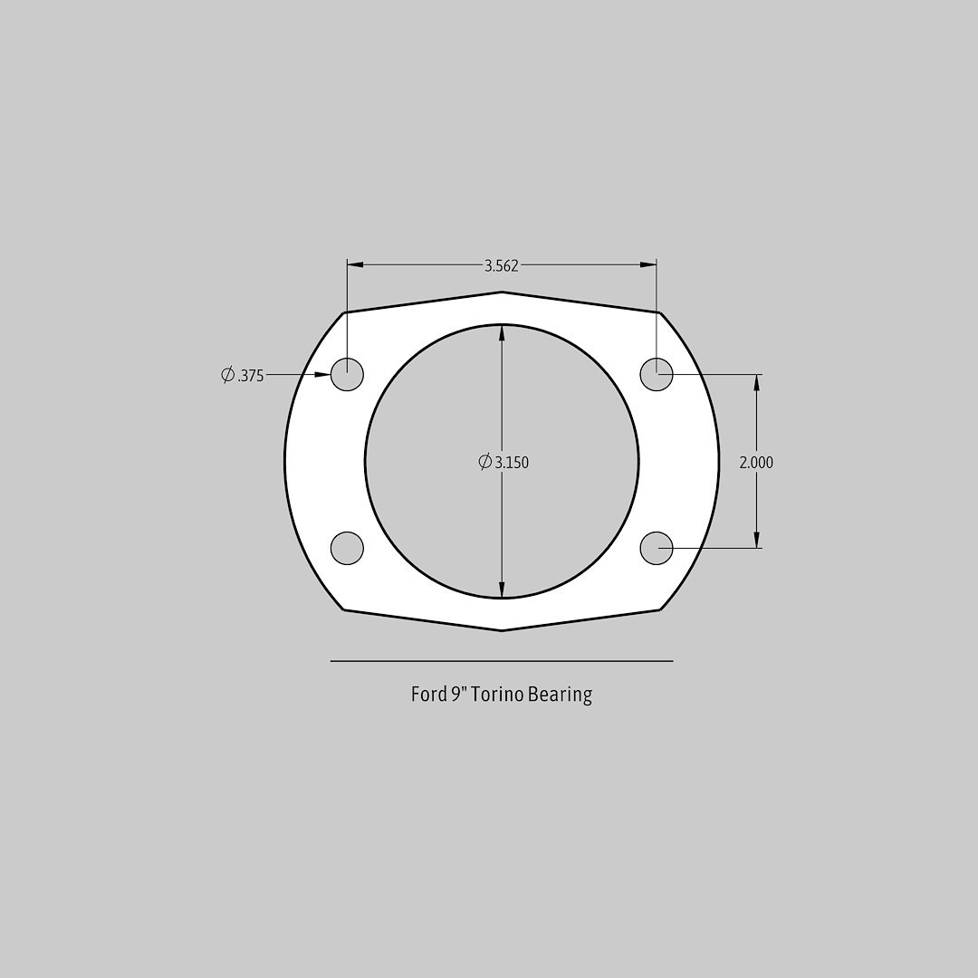 Baer Brakes Brake Conversion Kit, Pro+, For Use with Ford 9 Inch Rear Torino/ Late Big Bearing Housing Ends – 4262152R