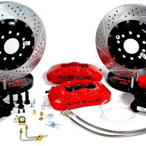 Baer Brakes Brake Conversion Kit, Pro+, Drum to Disc Brake Conversion Kit, 14 Inch Slotted/ Drilled/ Vented Zinc Plated Rotor – 4301337R