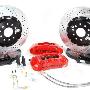 Baer Brakes Brake Conversion Kit, Pro+, Performance Upgrade, 14 Inch Slotted/ Drilled/ Vented Zinc Plated Rotor, Ceramic Brake Pads – 4301352B