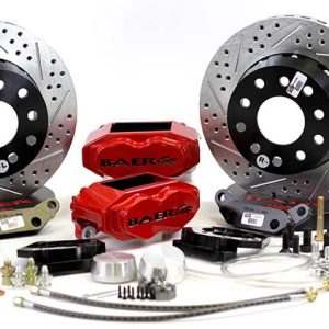 Baer Brakes Brake Conversion Kit, SS4+, Drum to Disc Brake Conversion Kit, 11 Inch Slotted/ Drilled/ Vented Zinc Plated Rotor – 4301432R