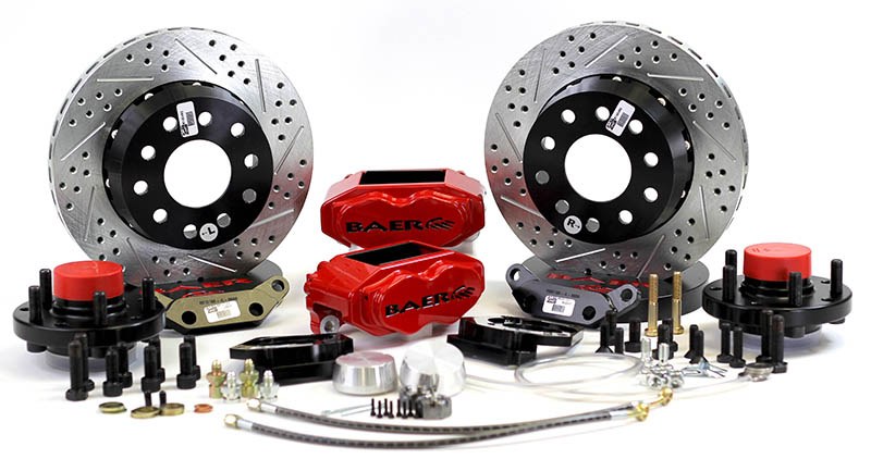 Baer Brakes Brake Conversion Kit, SS4+, Drum to Disc Brake Conversion Kit, 11 Inch Slotted/ Drilled/ Vented Zinc Plated Rotor – 4301432R