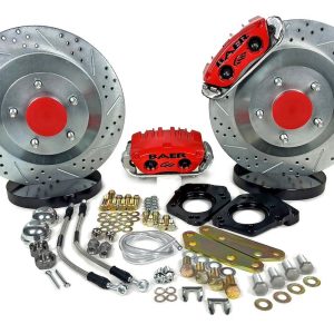 Baer Brakes Brake Conversion Kit, Classic, Drum to Disc Brake Conversion Kit, 13 Inch Slotted/ Drilled/ Vented Zinc Plated Rotor – 4301551R