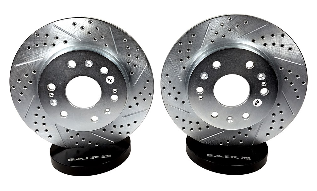 Baer Brakes Brake Rotor, Claw, Vented Drilled and Slotted, One Piece Design, Wheel Bolt Pattern 6 X 135 Millimeter – 99207-020