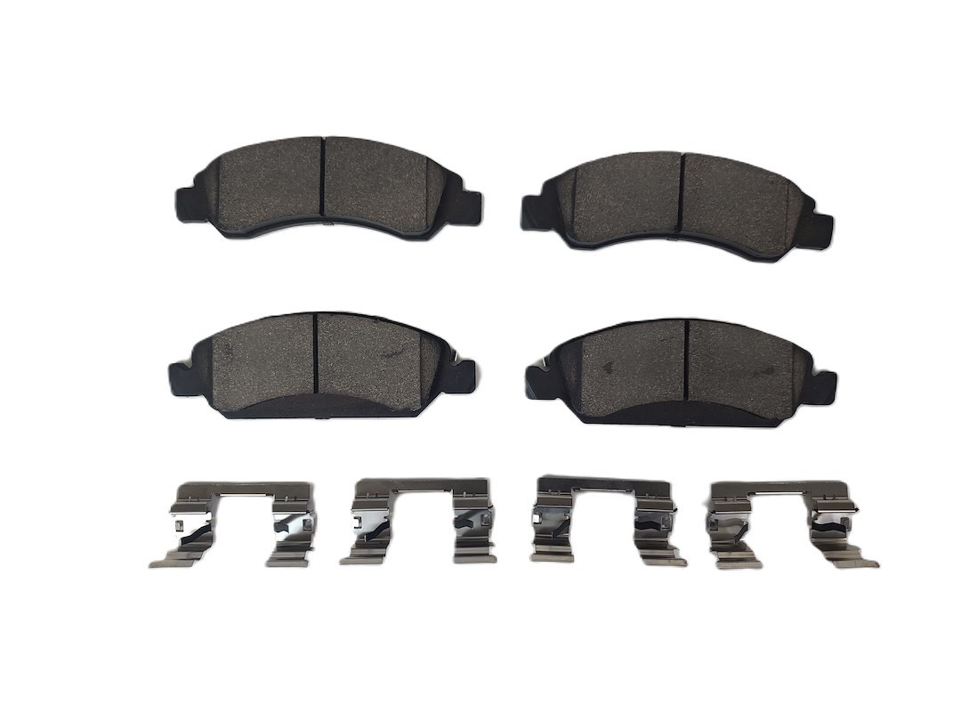 Baer Brakes Brake Pad, Claw, Fmsi Number D1363, Ceramic, Set of 4, With Wear Indicator and Mounting Hardware – D1363