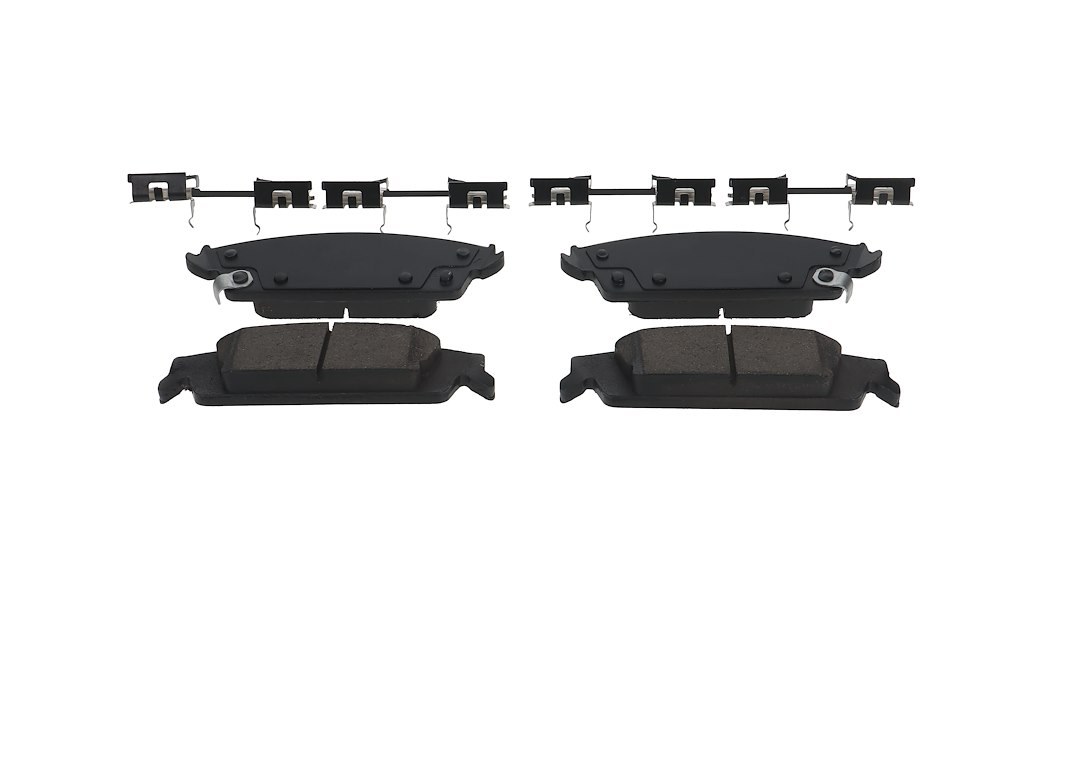 Baer Brakes Brake Pad, Claw, Fmsi Number D1707, Ceramic, Set of 4, With Wear Indicator and Mounting Hardware – D1707