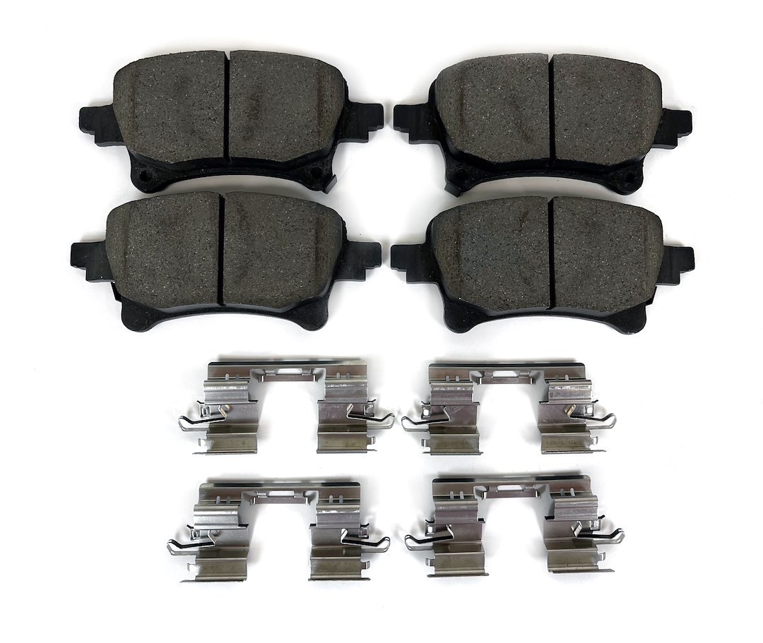 Baer Brakes Brake Pad, Claw, Fmsi Number D2233, Ceramic, Set of 4, With Wear Indicator and Mounting Hardware – D2233