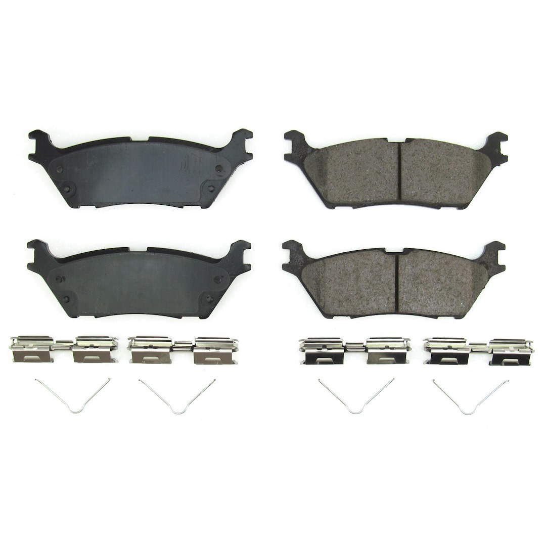 Baer Brakes Brake Pad, Claw, Fmsi Number D2383, Ceramic, Set of 4, With Wear Indicator and Mounting Hardware – D2383