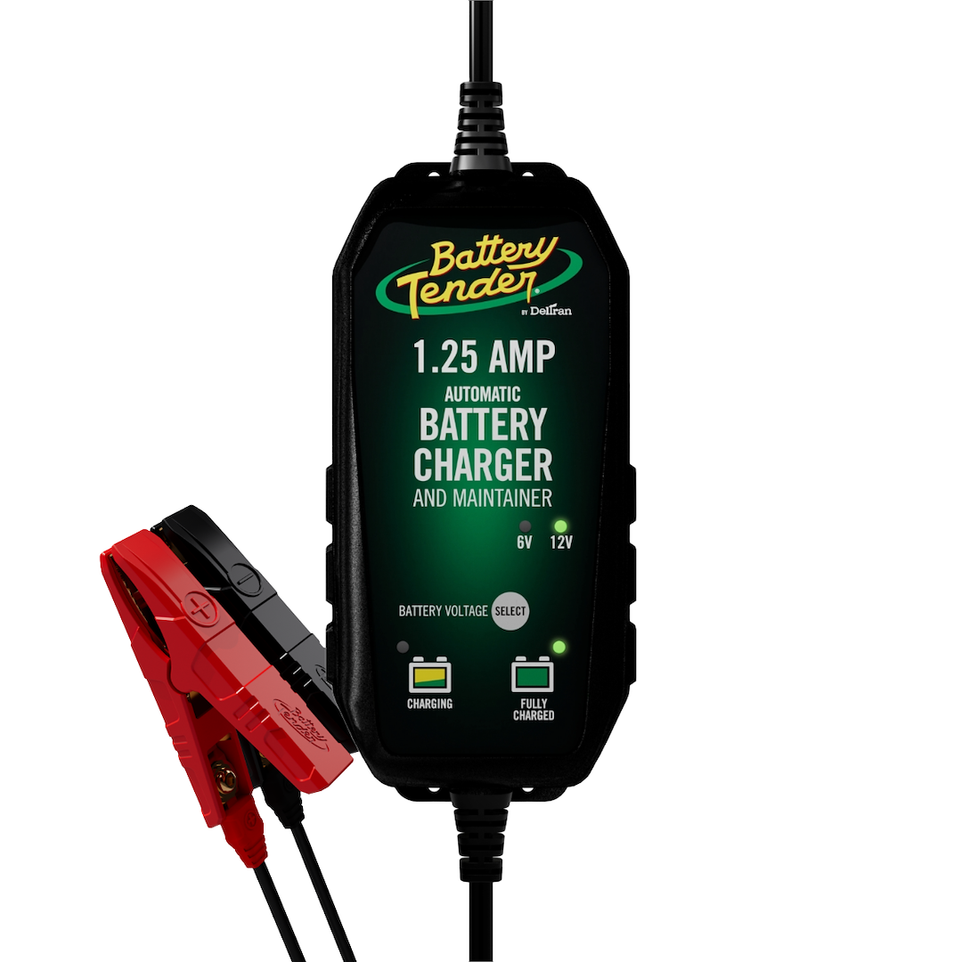 Battery Tend Battery Charger, Plus, For 6 Volt and 12 Volt Batteries, AGM/ Gel/ Flooded Lead-Acid Battery Type – 022-0211-DL-WH