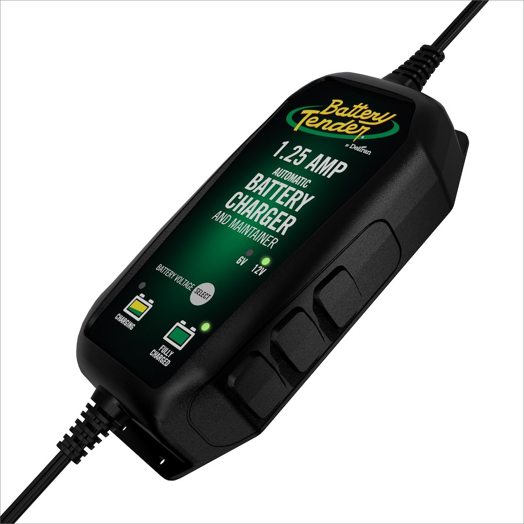 Battery Tend Battery Charger, Plus, For 6 Volt and 12 Volt Batteries, AGM/ Gel/ Flooded Lead-Acid Battery Type – 022-0211-DL-WH