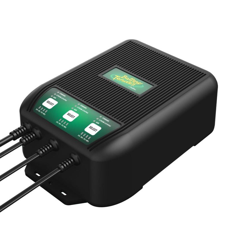 Battery Tend Battery Charger, Wavecharge Pro, For 12 Volt Batteries, Automotive 3-BANK Charger – 022-1008-DL-WH