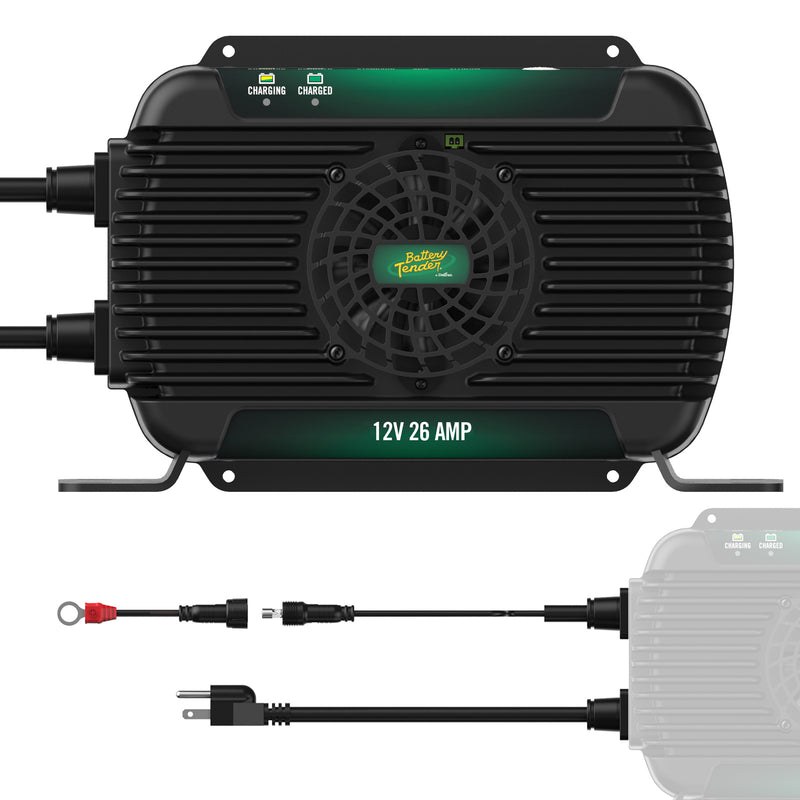 Battery Tend Battery Charger, Power+plus, For 12 Volt Batteries, AGM/ Lithium Iron Phosphate (LifePO4) Battery Type – 022-2011-DL-WH