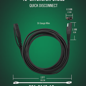 Battery Tend Battery Charger Cable Extension, For Extending Length of Charger Reach from Input to Battery – 081-0148-12