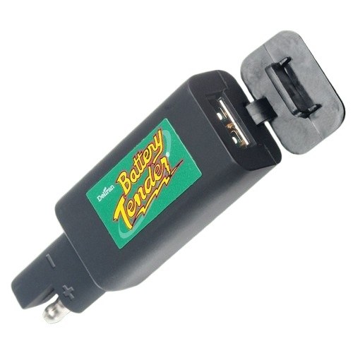 Battery Tend USB Power Adapter, 12 Volt Power Port Adapter, 1 USB-A Output Port, Without USB Cable, Black, 3 Amp USB Charging Output – 081-0158