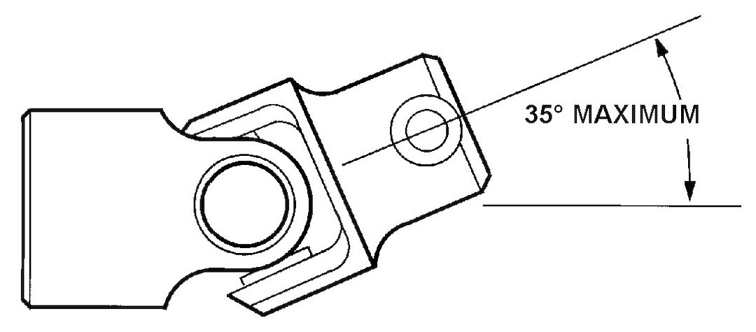 Borgeson Steering Shaft Universal Joint, 3/4 Inch Dd X 1 Inch Dd, Steel, Single – 014952