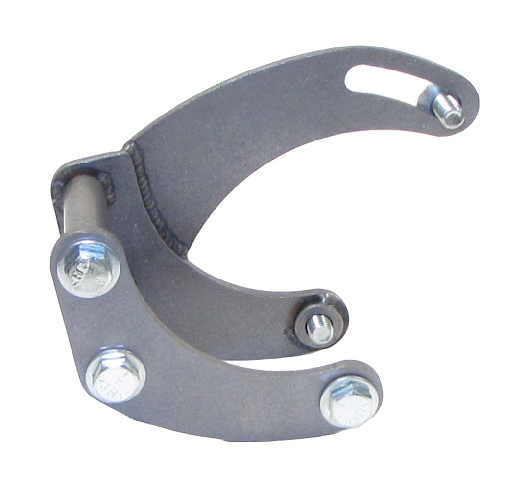 Borgeson Power Steering Pump Bracket, For Use on Big Block Chevy Engines, For Use with Short Water Pump, Black Steel, With Hardware – 802403