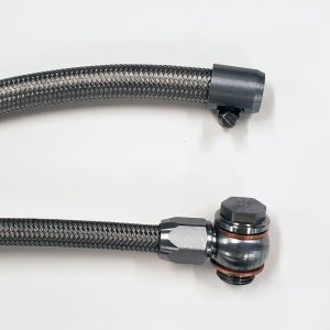 Borgeson Power Steering Hose, Braided Stainless Steel Pressure and Return Hoses, For Conecting GM Pump to 79-97 Mustang Rack and Pinion – 925133