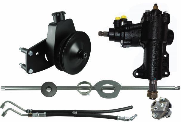 Borgeson Power Steering Conversion, Direct Fit/ Use on Cars with OEM Manual Steering, For Use with Ford 289/ 302/ 351 Windsor Engines – 999020