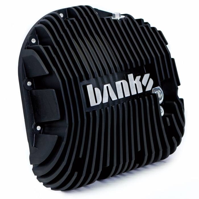 Banks Differential Cover, For Use with 1985 to 2019 Ford Sterling, 10.25/ 10.5 Ring Gear, 12 Bolt, Powder Coated, Stain Black, A380 Aluminum – 19258