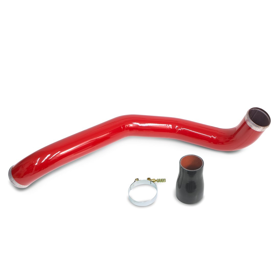 Banks Turbocharger Intercooler Pipe, Monster ®, 3 Inch Diameter Driver Side Tube, Powder Coated, Gray, Steel, Includes Coupler and Hose Clamp – 25936