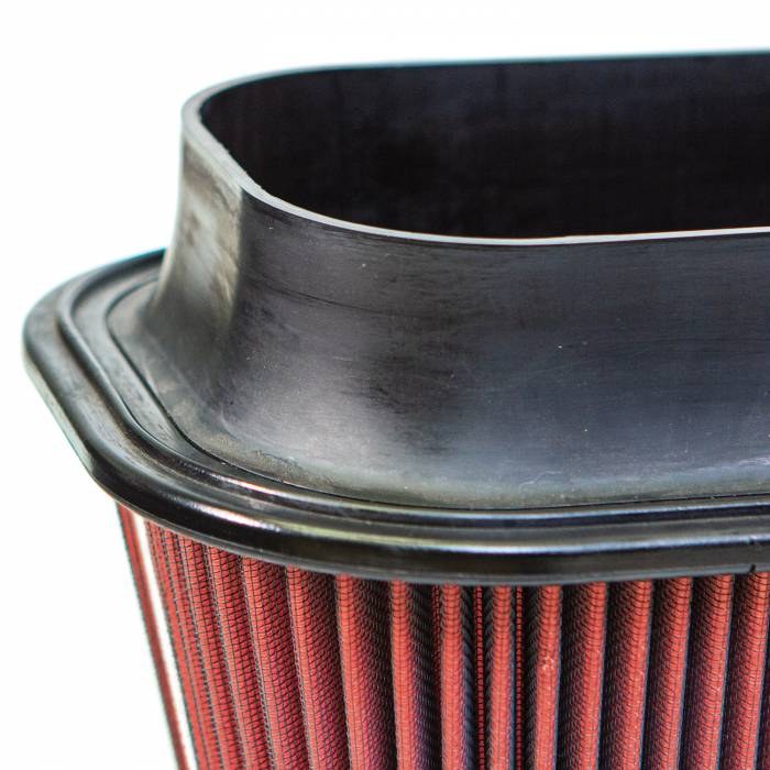 Banks Air Filter, Air Intake Replacement, Red, Cotton Gauze, Oiled Filter – 41829