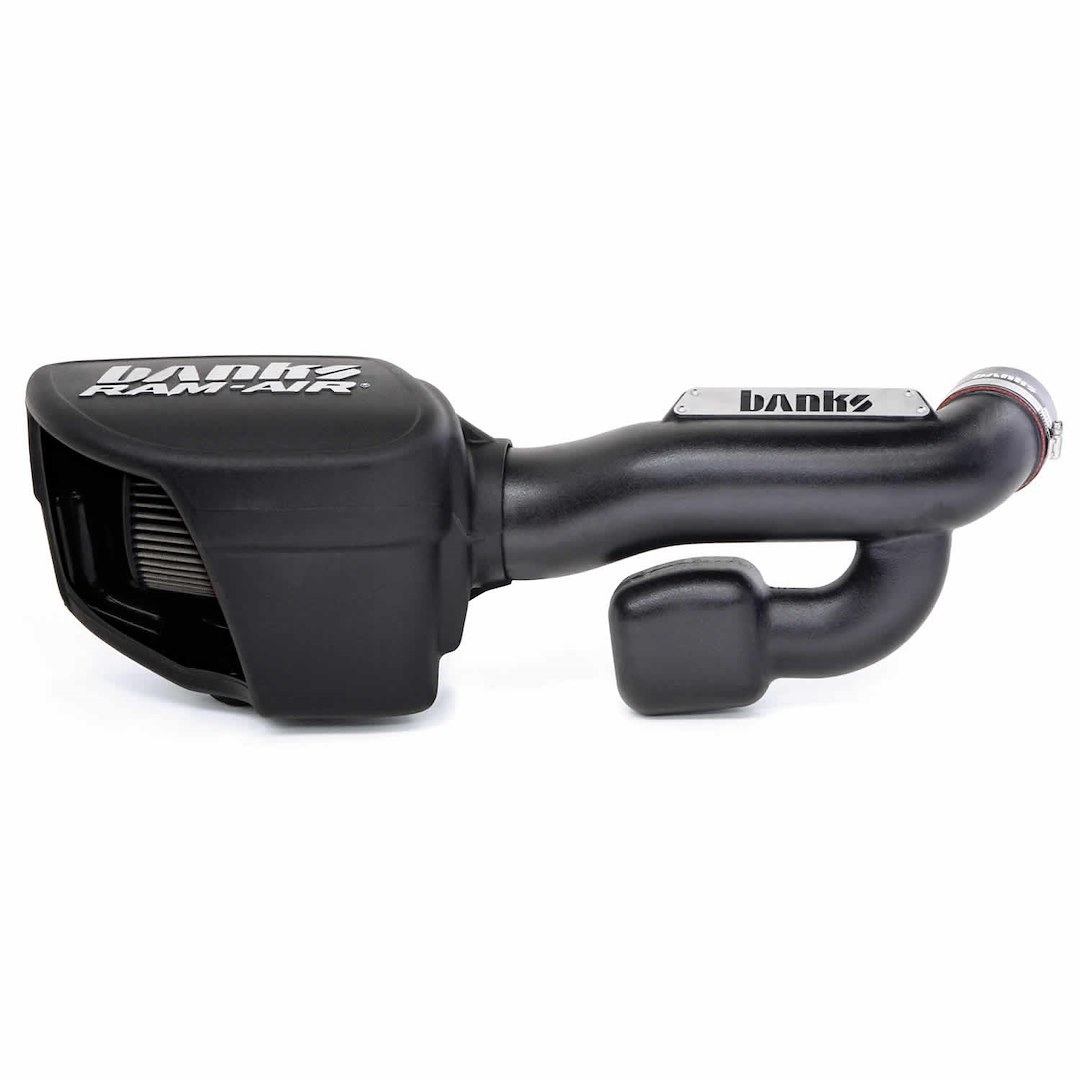 Banks Cold Air Intake, Ram-Air ®, Black Polyethylene Tube, Red Filter, Dry, With Air Box – 41837-D