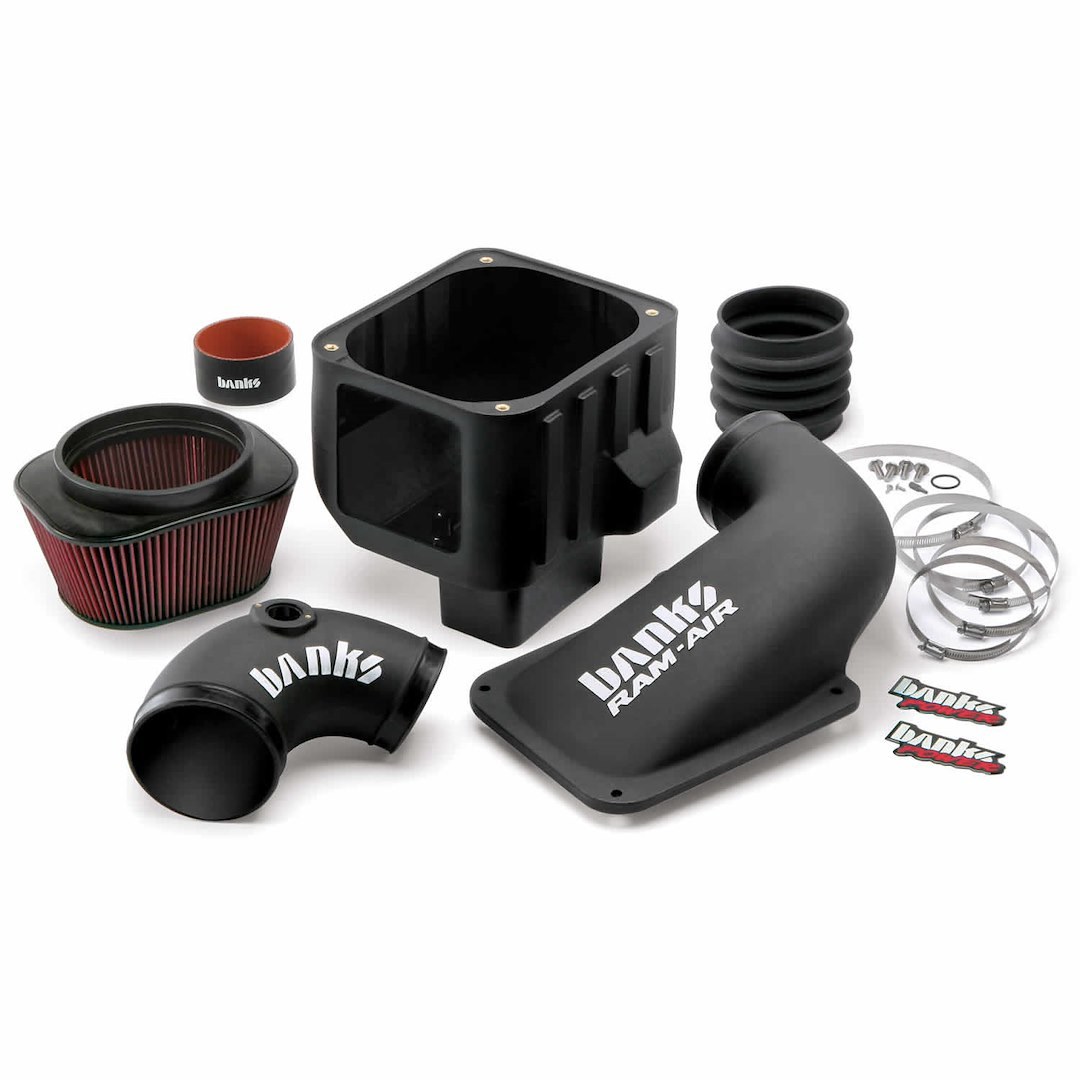 Banks Cold Air Intake, Ram-Air ®, Black Polyethylene Tube, Red Filter, With Air Box – 42142