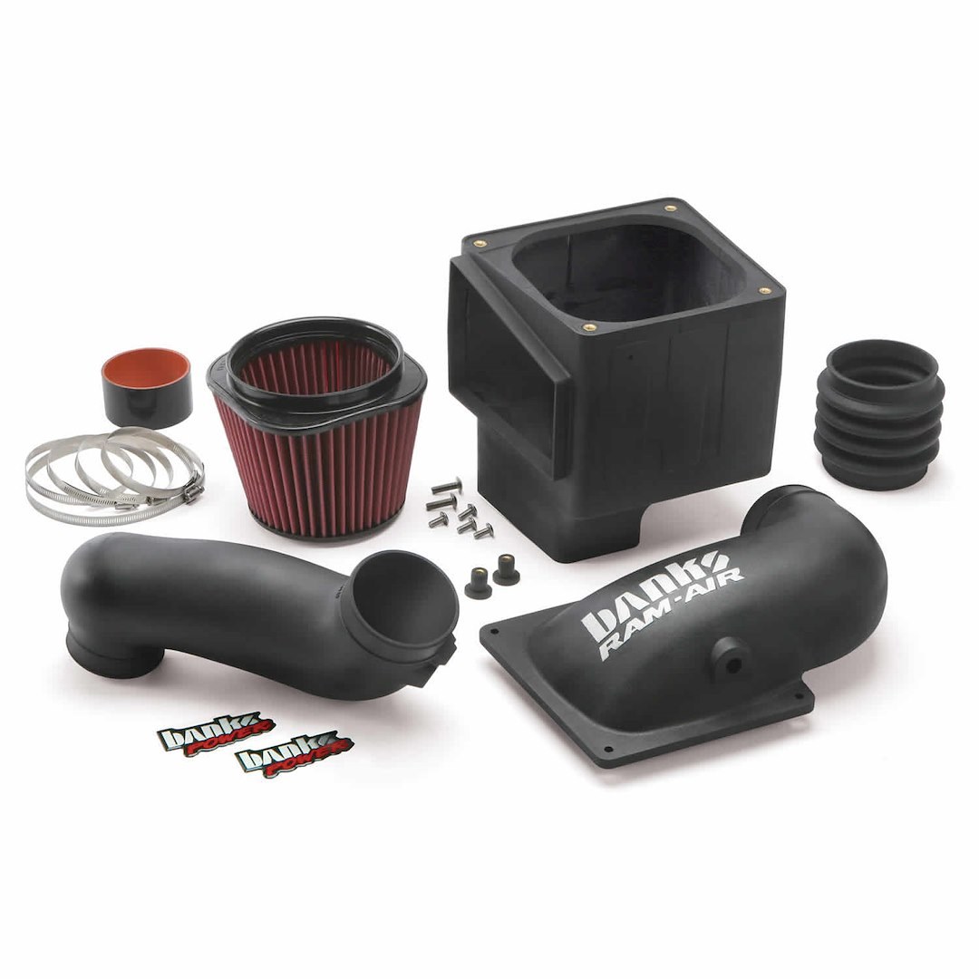 Banks Cold Air Intake, Ram-Air ®, Black Polyethylene Tube, Red Filter, With Air Box – 42145