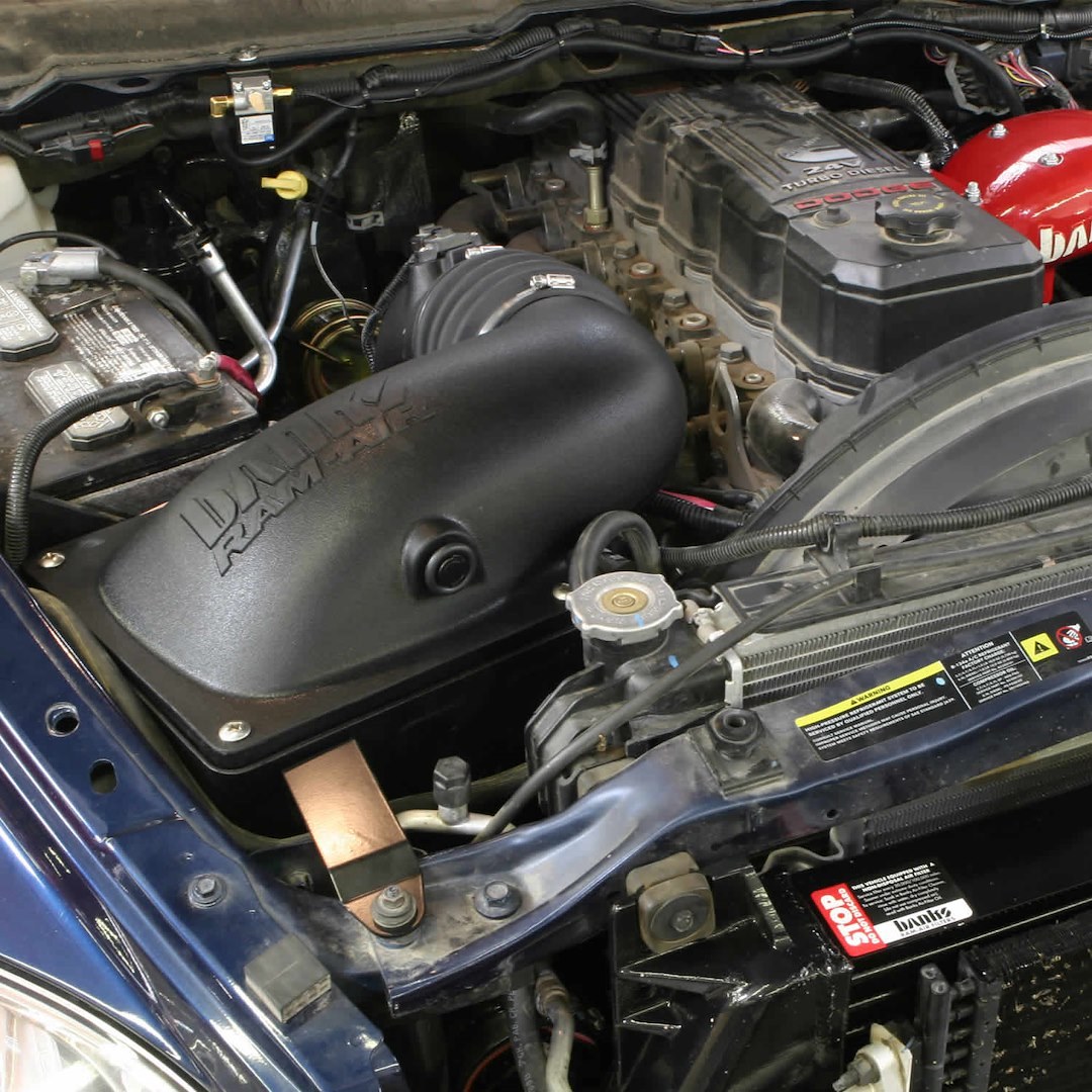Banks Cold Air Intake, Ram-Air ®, Black Polyethylene Tube, Red Filter, With Air Box – 42145
