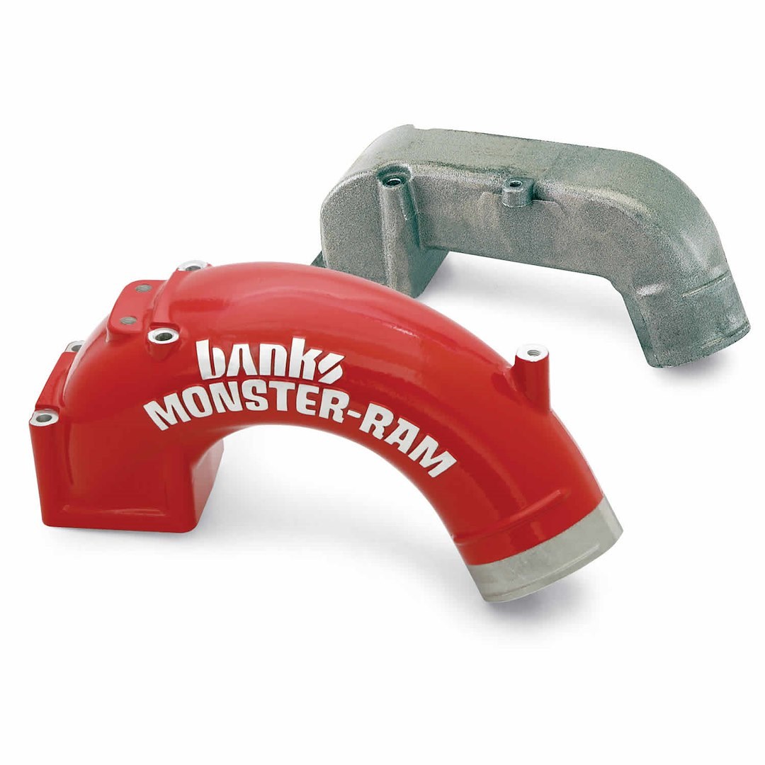 Banks Cold Air Intake, Monster-Ram ™, Powdercoated Red Cast Metal Tube, Without Filter, With Air Box – 42765