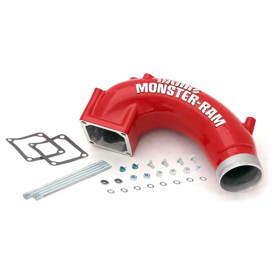 Banks Cold Air Intake, Monster-Ram ™, Powdercoated Red Cast Metal Tube, Without Filter, With Air Box – 42765