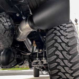 Banks Exhaust System Kit, Monster ® Diesel Particulate Filter (DPF) Back System, Aluminized Steel, Without Muffler, 5 Inch Pipe Diameter – 49795-B