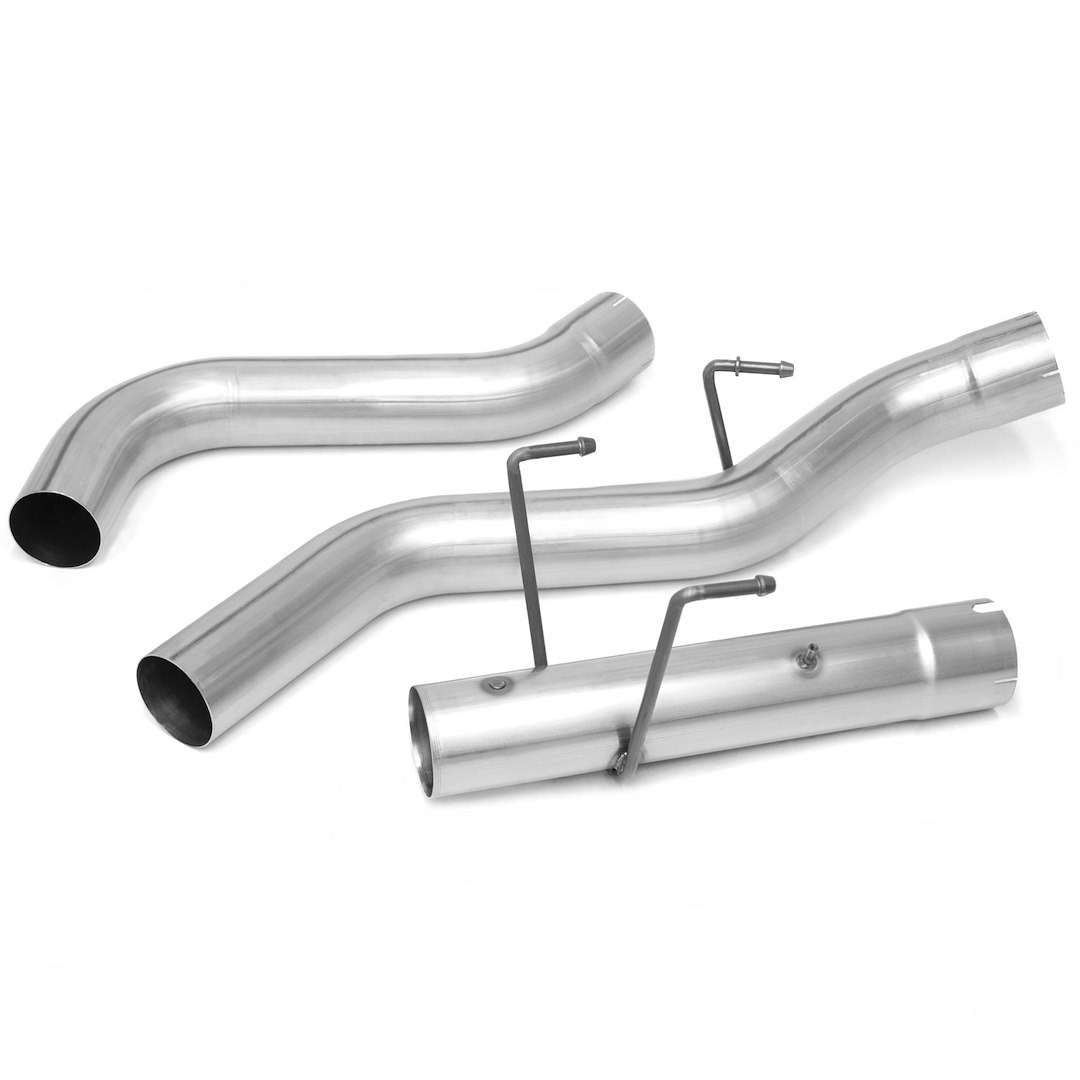 Banks Exhaust System Kit, Monster ® Diesel Particulate Filter (DPF) Back System, Stainless Steel, Without Muffler, 4 Inch Pipe Diameter – 49796