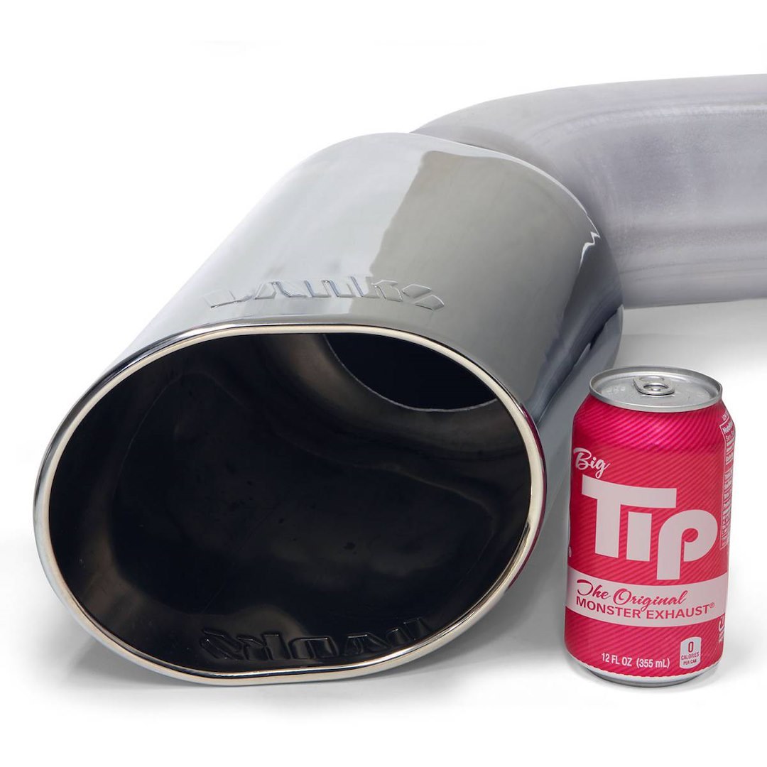 Banks Exhaust System Kit, Monster ® Diesel Particulate Filter (DPF) Back System, Aluminized Steel, Without Muffler, 5 Inch Pipe Diameter – 49832