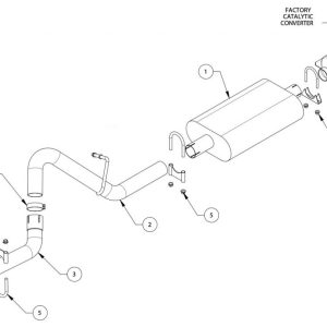 Banks Exhaust System Kit, Monster ® Axle Back System, Stainless Steel, With Muffler, 2-1/2 Inch Pipe Diameter, Single Exhaust with Single Exit – 51360
