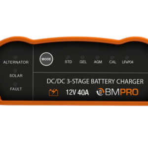 Bmpro Battery Charger, For 12 Volt Batteries, 18 Volt Power Supply/ 32 Volt Solar Power Supply, Three Stage Battery Charger – PROBOOST40