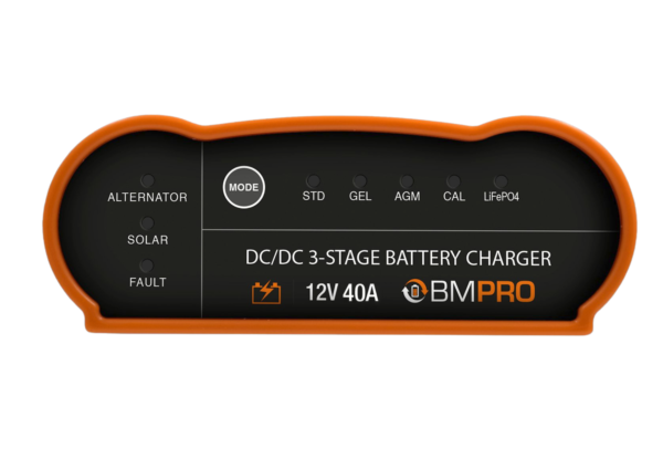 Bmpro Battery Charger, For 12 Volt Batteries, 18 Volt Power Supply/ 32 Volt Solar Power Supply, Three Stage Battery Charger – PROBOOST40
