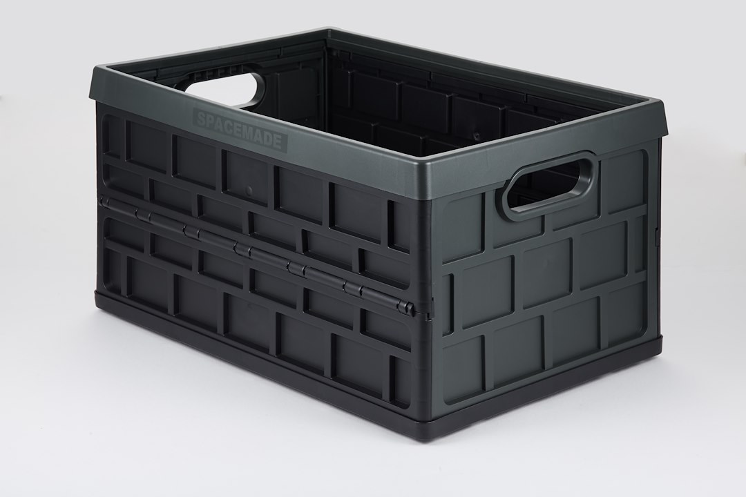 Big Ant Collapsible Container, Rectangular, 20.98 Inch Length X 14.01 Inch Width X 11.26 Inch Height, 12 Gallon, Chive, Polypropylene – 4612C